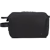 Purevave Large Compact Mens Toiletry Travel Bag Hanging, Mens Dopp Kit for Travel Waterproof, Wash Pouch Black