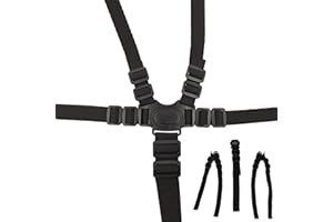 ALOVEXIONG 5 Point Seat Belt Safety Strap Belt for Stroller Pushchair Pram Buggy Safe Protection, Adjustable High Chair Baby Straps, Safety Strap Belt