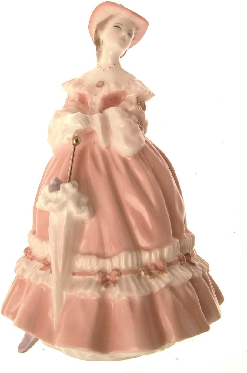 Worcester Lady Emma Figurine Fashionable Victorians Pink Figurine