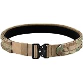 KRYDEX Quick Release Rigger MOLLE Belt 1.75 Inch Inner &amp; Outer Tactical Heavy Duty Belt