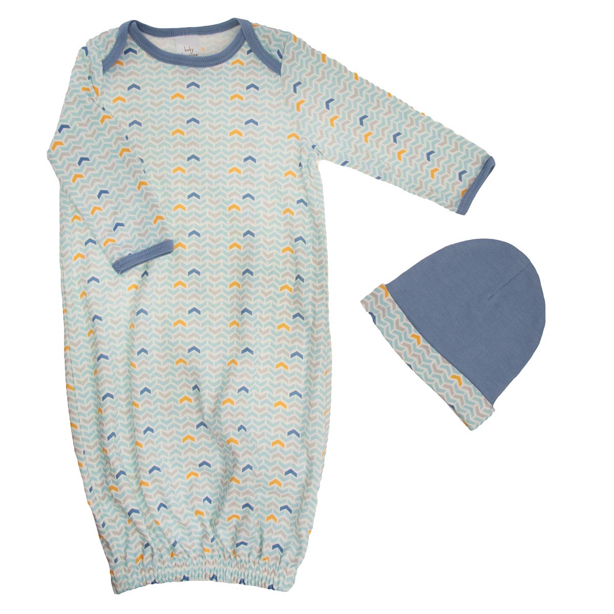 newborn hat and gown set