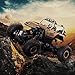 Tobeape RC Car, Wireless Remote Control Off Road RC Toy Car, 1/18 Scale High Speed RC Truck, 4 Wheel Drive Jeep, Birthday Gift for Children, Kids (2 Rechargeable Batteries Included) - Yellow