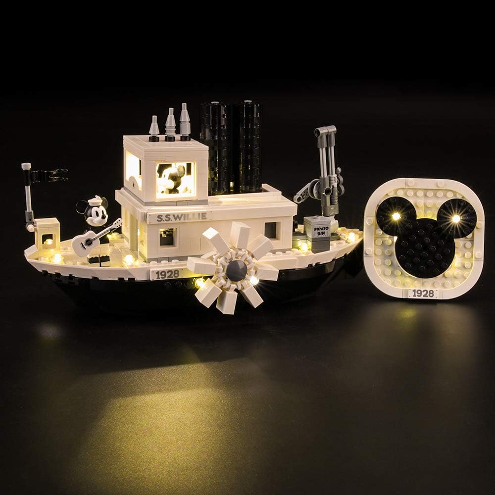 LIGHTAILINGLight Set For (Mickey Mouse Steamboat Willie) Building Blocks Model - Led Light kit Compatible With Lego 21317(NOT Included The Model)