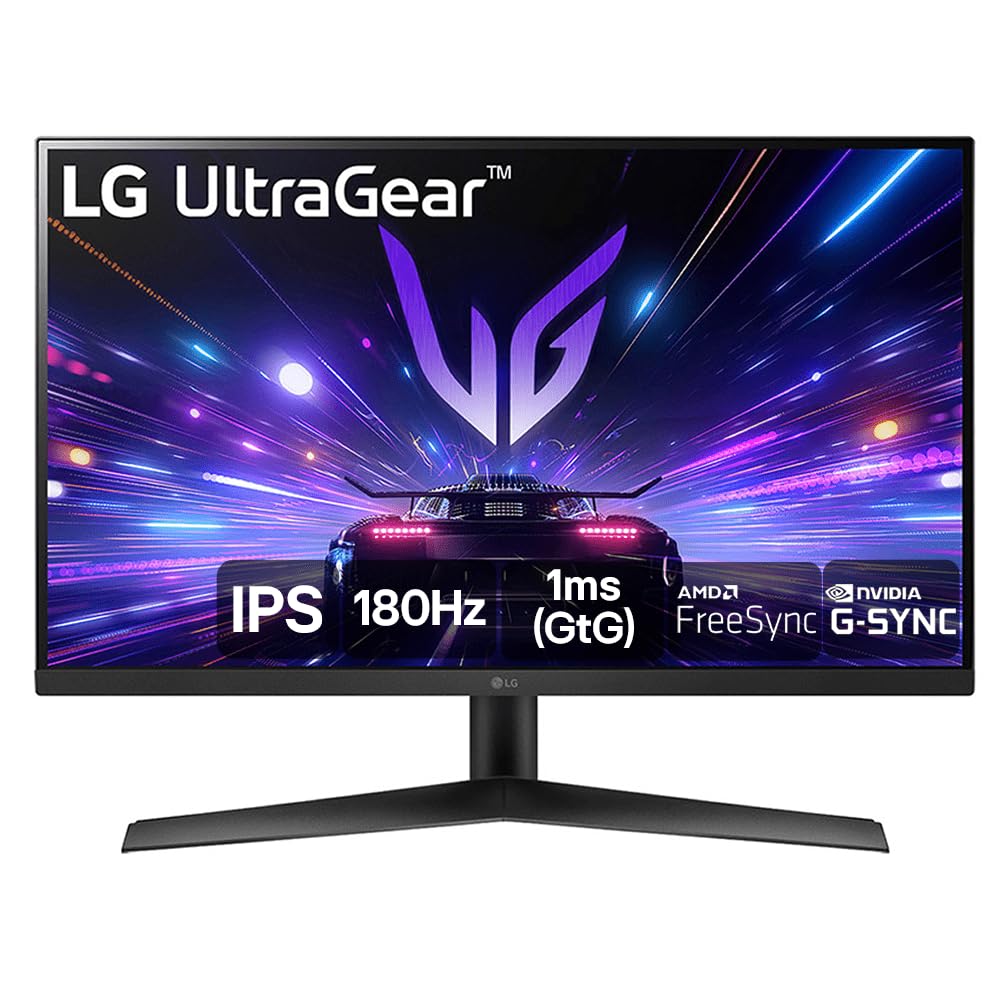 Monitor Gamer LG UltraGear 27” 27GS60F-B IPS Full HD 180Hz 1ms (GtG) NVIDIA® G-SYNC® AMD FreeSync™ HDR10 sRGB 99% HDMI Displa