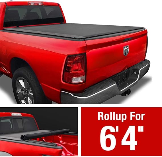 Amazon Com Maxmate Soft Roll Up Truck Bed Tonneau Cover Compatible With 2002 2018 Dodge Ram 1500 2003 2018 Dodge Ram 2500 3500 2019 2020 Classic Only Fleetside 6 4 Bed Without Rambox Automotive