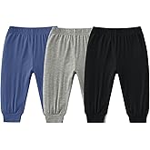 SUZEL Baby Boys Girls Viscose from Bamboo Jogger Pants Infant Toddler Bloomers Kids Harem Pant