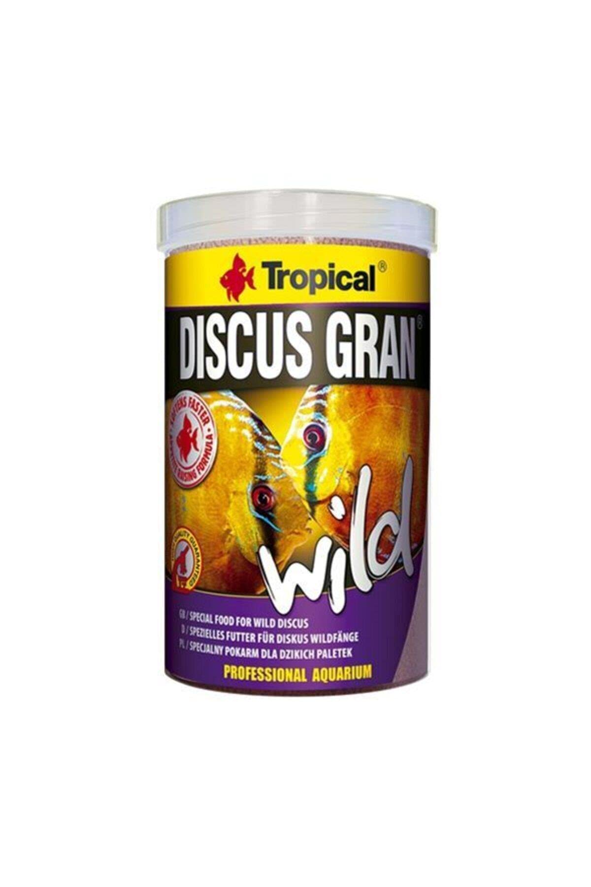 Tropical DISCUS GRAN WILD 1000ml / 440g - premium slow-sinking granules for wild discus & demanding species