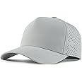 BOTVELA Men Adjustable Snapback Baseball Cap Vented Performance Laser Cut Mesh Hat