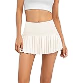 Raroauf Womens Pleated Tennis Skirts with Shorts High Waisted Mini Skirt Golf Skort Athletic Skirts Workout Pickball