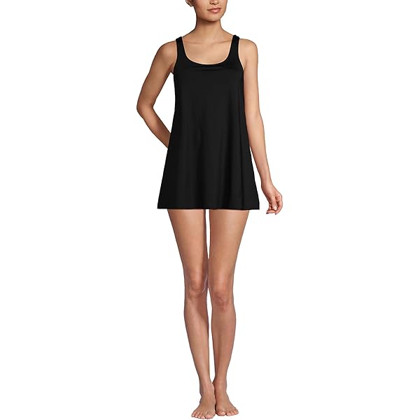 Swimsuits For All Swim 365 Women's Plus Size Colorblock Fit-and-Flare Swim  Dress - 14, Black Ultramarine Colorblock at Amazon Women's Clothing store