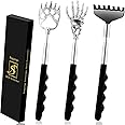 Asqraqo Back Scratcher 3 Pack Different Design Stainless Telescopic Back scratchers with Pretty Box, Portable Extendable Back Massager Gifts for Men or Women Stocking Stuffers