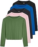 Real Essentials 5 Pack: Women's Dry Fit Crop Top