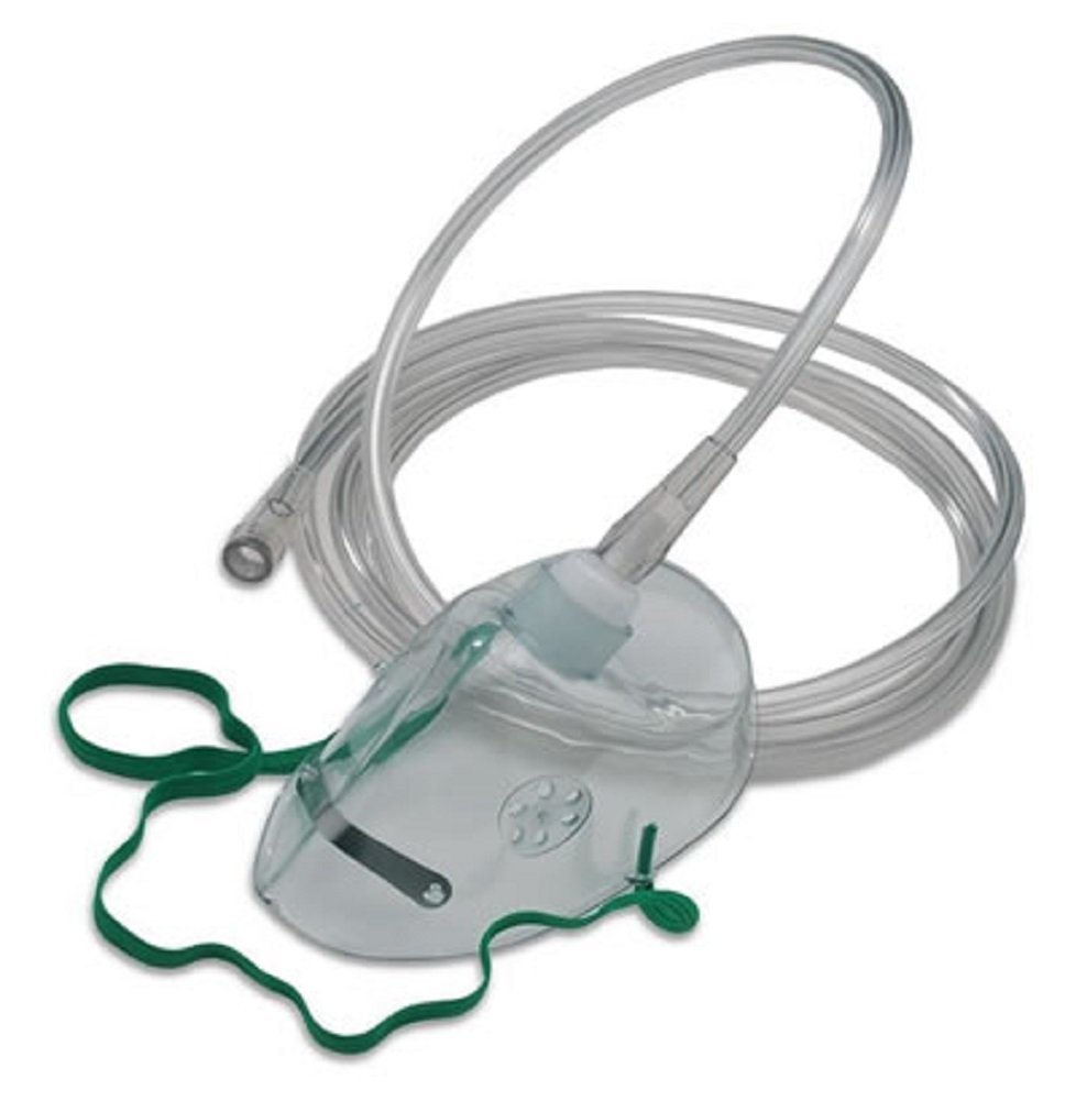 NHS Standard Oxygen (Breathing) Mask Elongated Adult Size 2 Metre