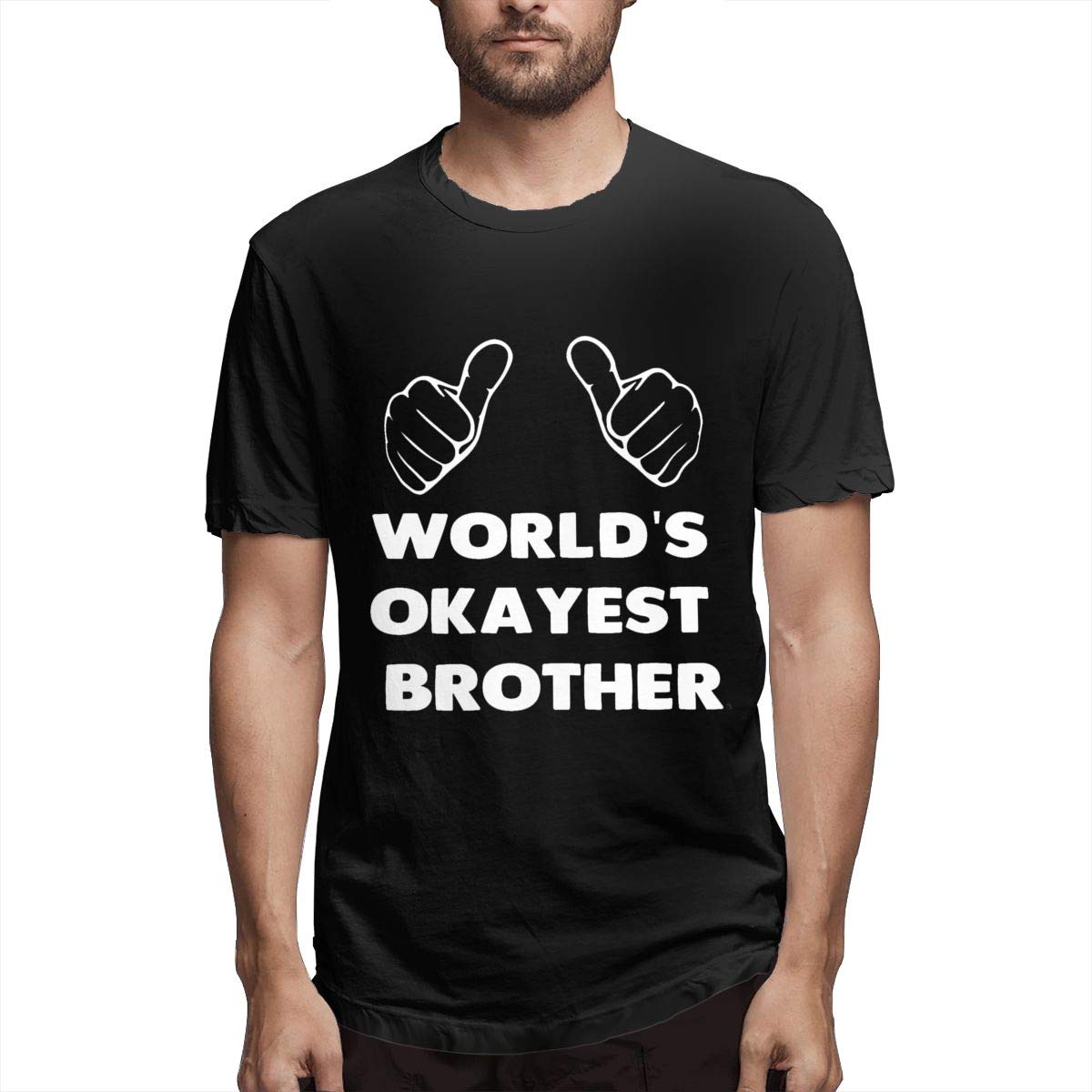 Rebeccarcarter Elegant Heritage Short Sleeve Black Worlds Okayest Brother T Shirts For 