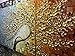 V-inspire Art, Golden Flower Paintings,3D Abstract Paintings Oil Hand Painting On Canvas Wood Inside Framed Ready to Hang Wall Decoration For Living Room Bed Room (24W*36L*3)