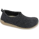 Sanita Lodge Shoe Slipper Clogs for Men &amp; Women - Closed-Back, Removable Footbed, Adjustable, Made of Natural Wool Slip On Shoes