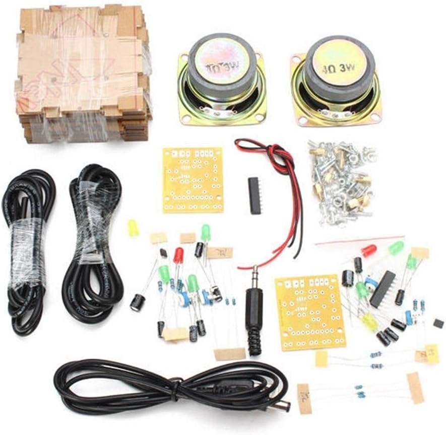 HDHUA Modification Accessories 65x65x70mm 3W Per Channel DIY Transparent Mini Amplifier Speaker Kit