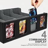 Aolso Trading Card Storage Box 2400+ Cards PU Leather Grey Quartuple Box view 2