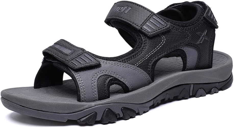 Amazon Awor スポーツサンダル メンズ サンダル 通気 柔らかいソール 夏用サンダル ビーチサンダル 室外 カジュアル 小さいサイズ コンフォートサンダル シンプル お出かけ おしゃれ 男性用 オープントゥ ウォーキングサンダル Awor スポーツサンダル
