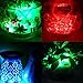 Honfeng Submersible LED Lights,Waterproof Underwater Remote Controlled Battery Operated Wireless Multicolor Submersible Led Lights Holloween Pond, Party, Wedding, Vase Base etc.4 Pack