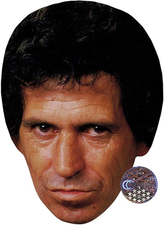 Amazon Com Keith Richards Curly Hair Celebrity Mask Flat Card