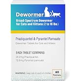 Broad Spectrum Dewormer for Cats and Kittens for Tapeworms, Roundworms &amp; Hookworms