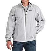 Cinch Men's Grey Zip Essentials Golf Jacket