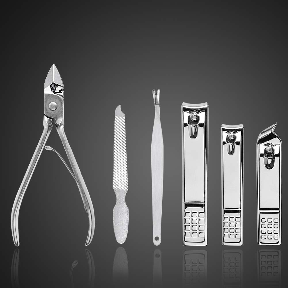 Manicure Set Nail Clippers Pedicure Kit -18 Pieces Stainless Steel Manicure Kit, Professional Grooming Kits, Nail Care Tools with Luxurious Travel Case : Beauty