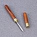 BESTONZON 2pcs Portable Stainless Steel Ice Pick Ice Tool Tea Needle Tea Knife with Copper Handle(Rosewood)