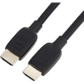 Amazon Basics HDMI Cable, 3 Feet, HDMI 2.1 to HDMI Cable (48Gbps), 8K@60Hz 4K@120Hz Certified Ultra High Speed, Black, Compat