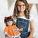 ADORA Realistic Baby Doll Macaraccoon Toddler Doll - 20 inch, Soft CuddleMe Vinyl, Brown Hair, Hazel Green Eyes