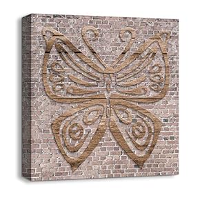 Canvas Wall Art Wood Feature Abstract...