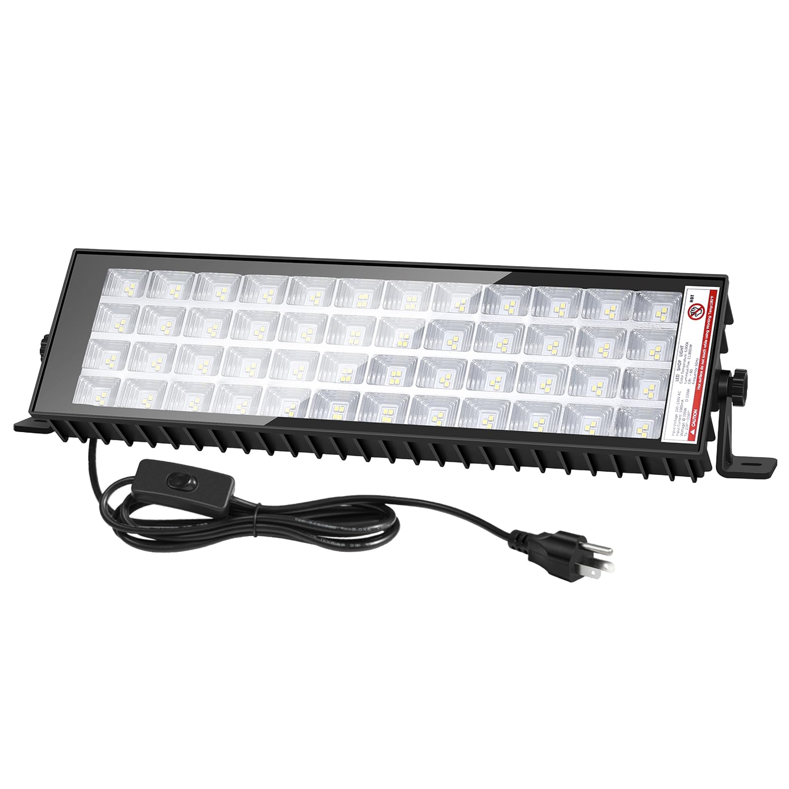 Photo 1 of ZHPINGMX 1Pack 120W LED Shop Light 11000LM, Plug in Garage Light with 9.8FT Cord and On/Off Switch, 6000K Workshop Lighting for Garage Workbench Warehouse Factory Yard Outdoor,IP66 Waterproof