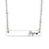 Yaya Bar Necklace Gift Christmas Birthday Yaya From