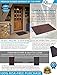 Premium Rubber Doormat By TVD Home - Low Profile Indoor & Outdoor Charcoal Gray Mat - Easily Washable & Stain Resistant - Non Skid Backing - Large 31x19 Inch Size + Bonus Guide (Gray)