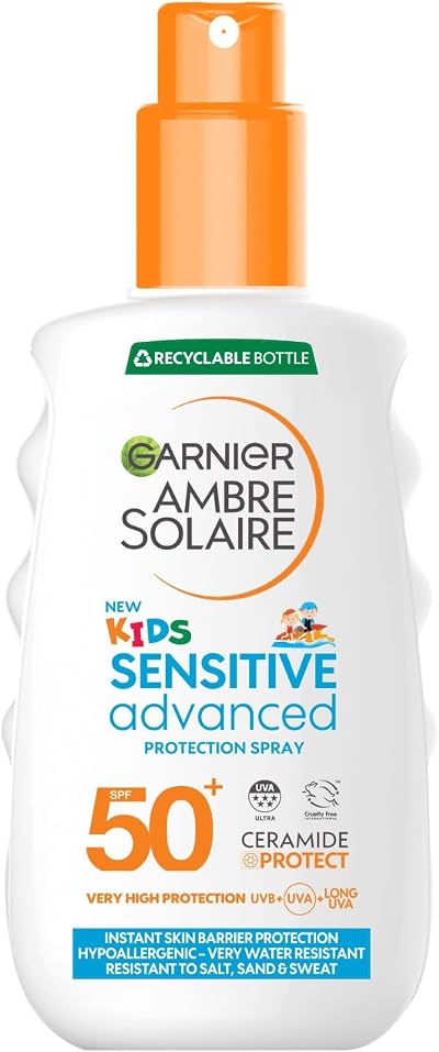 Garnier Ambre Solaire Kids SPF50+ Face & Body Sun Spray 150ml