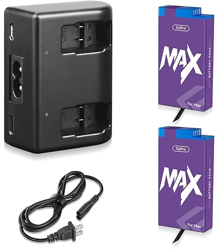 GoPro DUAL CHARGER ＋ ENDURO BATTERIES Dual Optimized Battery Charger + 2 Enduro Camera Batteries