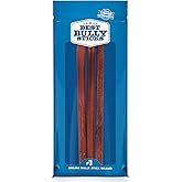 Best Bully Sticks 12 Inch Bully Sticks for Dogs - 3 Count (Pack of 1) - Natural, Easily Digestible, 100% Grass-Fed Beef, Grain and Rawhide Free - Trial Size