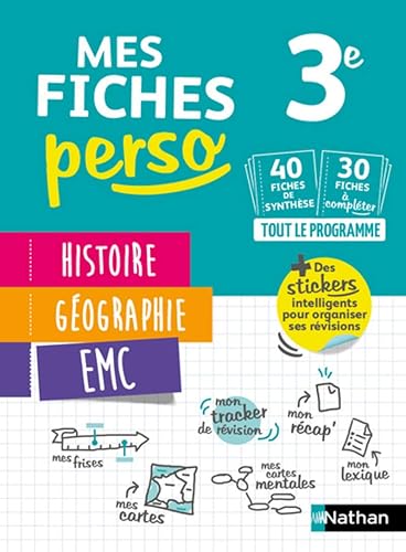 Download Mes fiches perso Histoire-Géographie-Enseignement Moral et Civique 3e - Révisions brevet 2020 (3) PDF