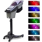 Elitzia 7 Color Hair Steamer Black Hooded Micro Mist Ozone for Natural Black Hair Adjustable Height Wheels 3 Mode 5 Level Time Temperature Control Dye Perm Hair Professional Home ET1408T
