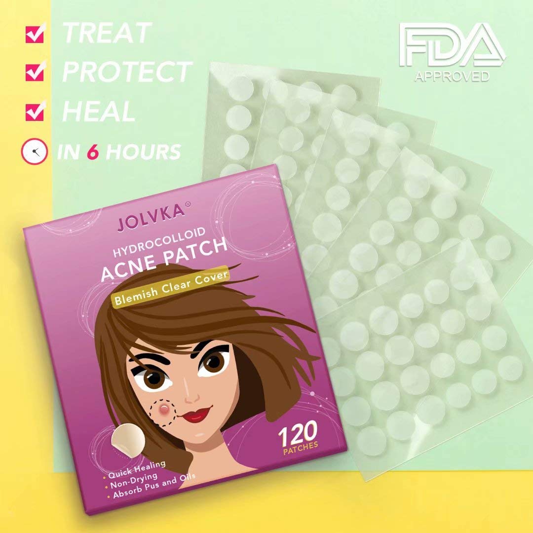 Acne Pimple Patch (120 Patches), Absorbing Hydrocolloid Spot Dots Treatment Master, Tea Tree Oil