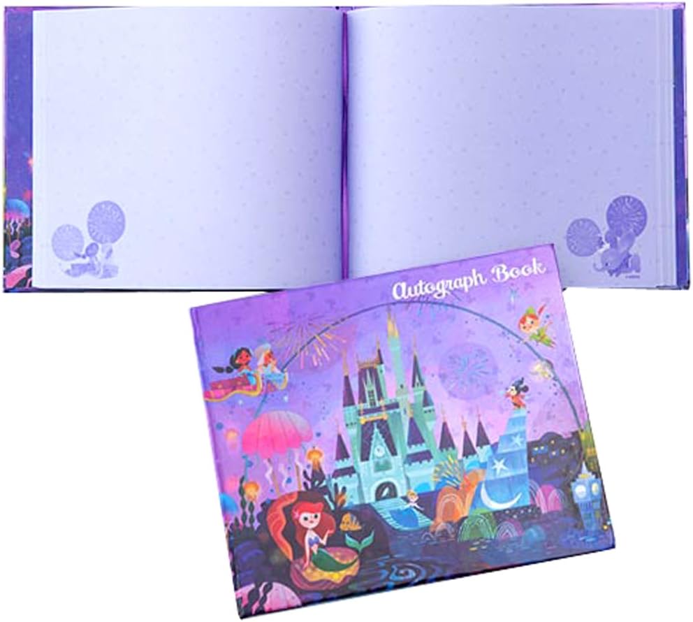 Amazon Co Jp 夜空ファンタジー風 サイン帳 ディズニー ノート メモ ミッキー アリエル 他 セレブレーションホテル デザイン リゾート 限定 おもちゃ