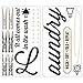 RoomMates RMK2743SCS Laundry Quote Peel and Stick Wall Decals , Black