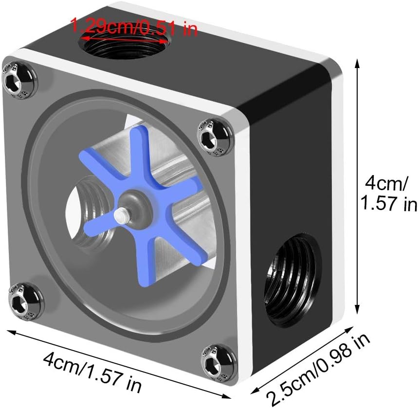 Flow Meter Indicator, Computer Water Cooling Flow Indicator G1/4