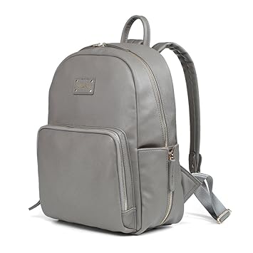 large faux leather backpack