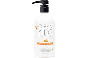 GABRIEL COSMETICS Clean Kids Naturally Conditioner- All-Natural, Gluten-free, Vegan, and Cruelty-free, Paraben-Free, EWG Verified, 16 oz (1 Bottle), (Orange Burst)