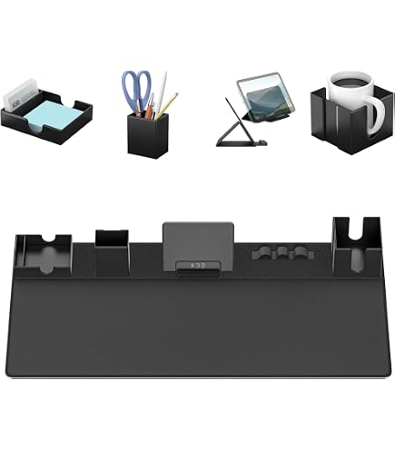 Note Tower LED Color Changing Desktop Whiteboard with Premium PU Leather Stand | Mood Enhancing & Productivity Boosting Dry Erase Light Up Board for