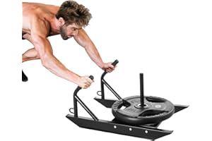 VEVOR Weight Training Pull Sled, Fitness Strength Speed Training Sled with Handle, Steel Power Sled Workout Equipment for Ath