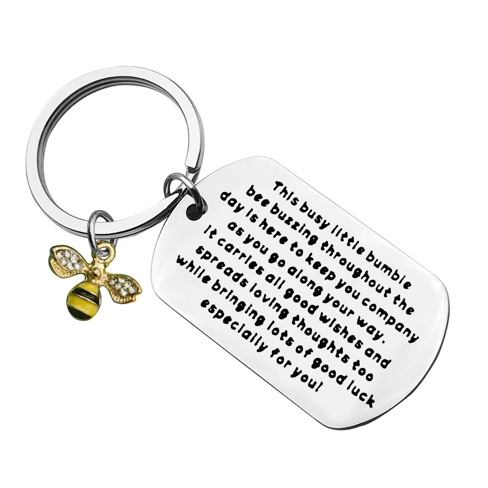 Bee Gifts for Women Men Bee Keyring Honey Bee Gift Bumble Bee Gifts Christmas Birthday Gifts Encouragement Gifts for Friends Family Bee Lover