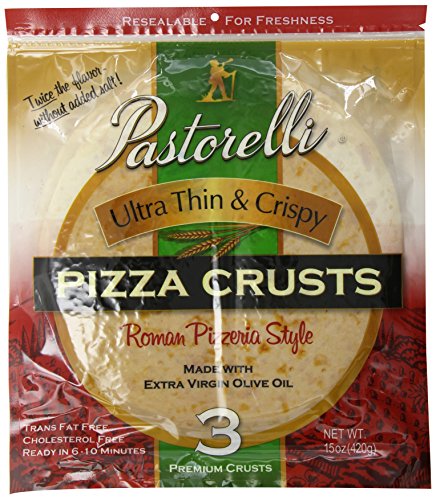 Pastorelli Ultra Thin and Crispy Pizza Crusts, 3 Count (Pack of 10)